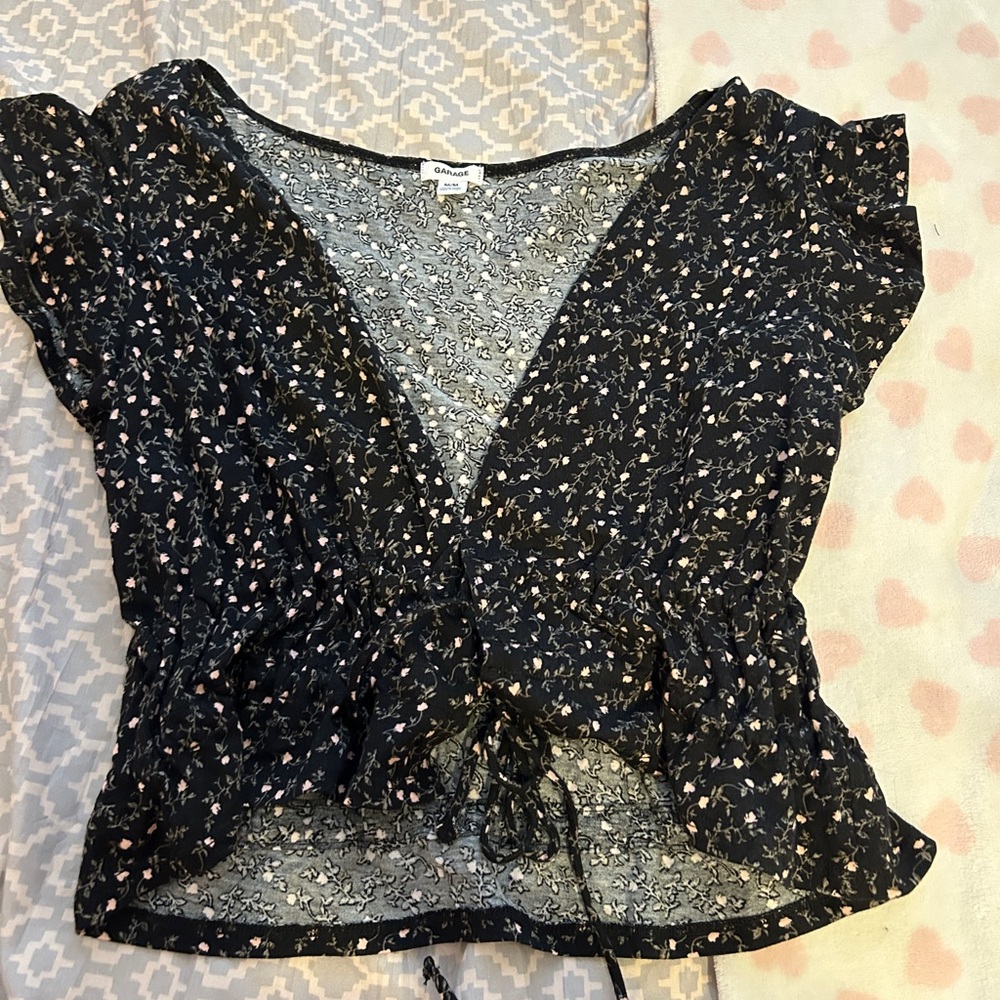 Flower printed shirt